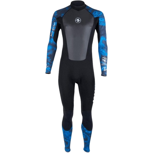 Aqualung 3mm Hydroflex Men's Full Wetsuit - Black/Blue, Small