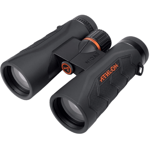 Athlon Optics 8x42 Midas G2 UHD Black Binoculars with Eye Relief for Adults and Kids, High-Powered Binoculars for Hunting, Birdwatching, and More