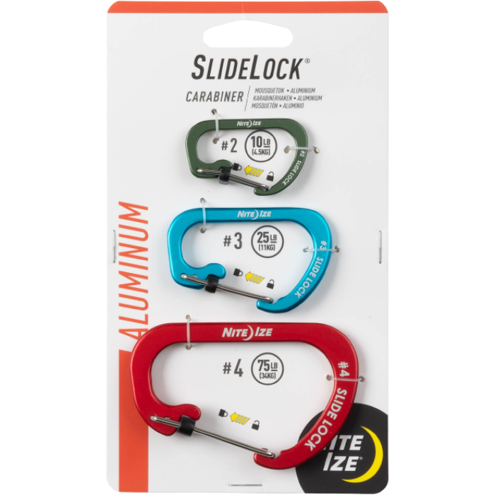 Nite Ize SlideLock Carabiners - Set of 3